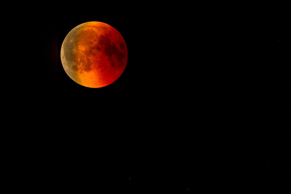 Blood moon total lunar eclipse