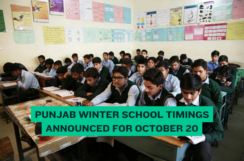 Punjab Winter School Timings Announced for October 20