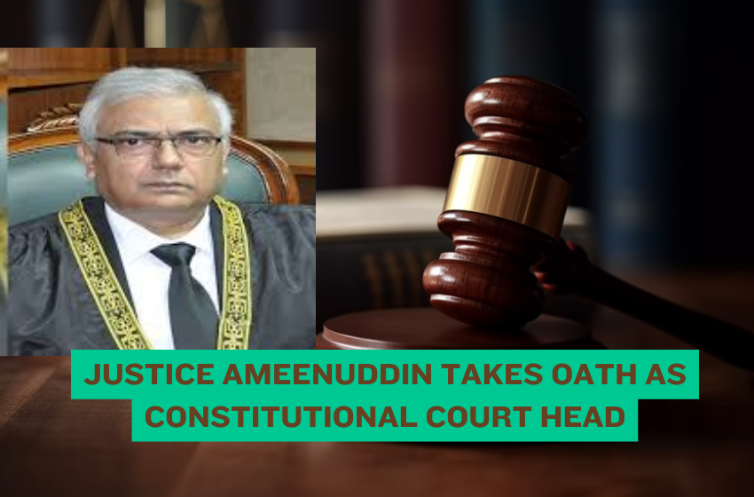 Justice Ameenuddin Takes Oath as Constitutional Court Head