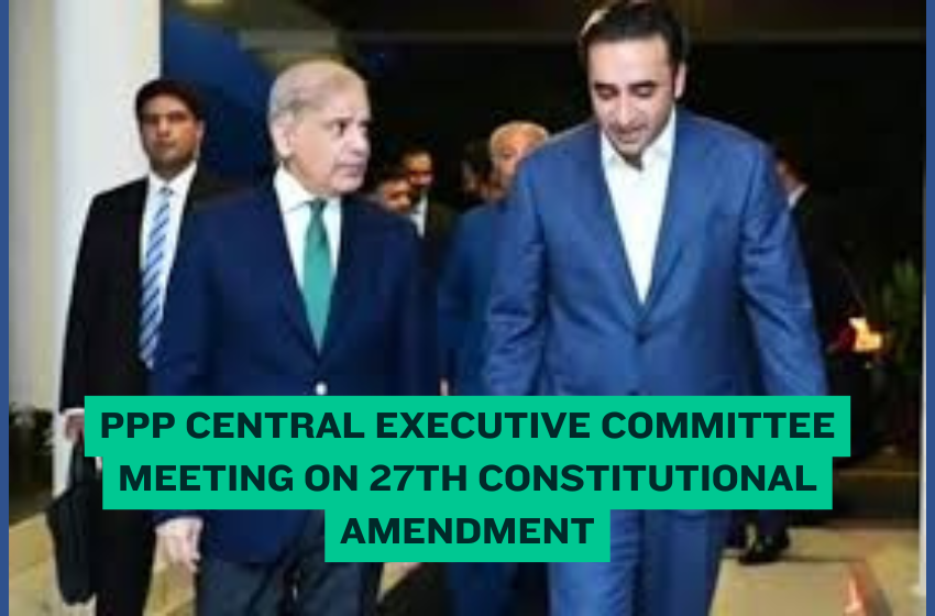 PPP Central Executive Committee Meeting on 27th Constitutional Amendment