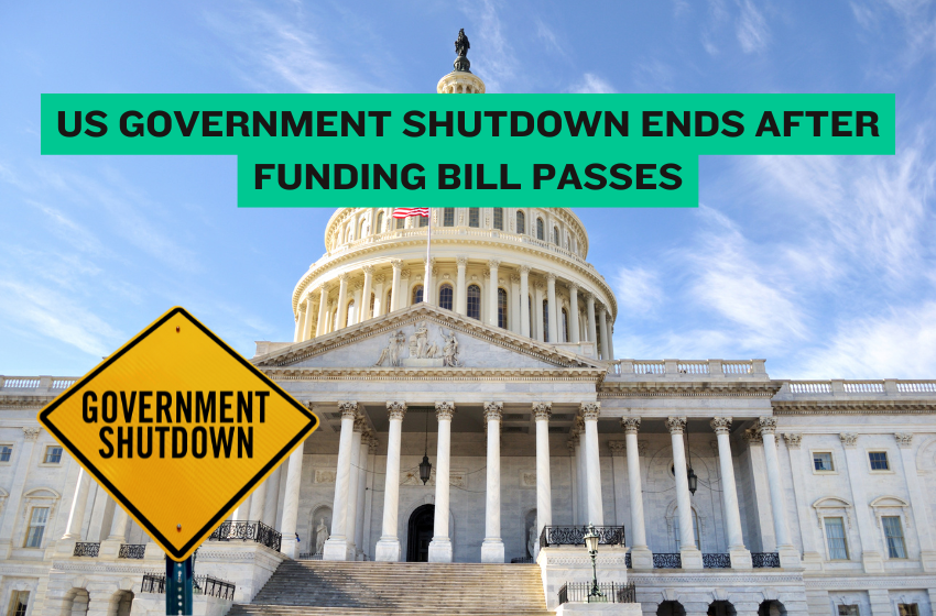 US Government Shutdown Ends After Funding Bill Passes