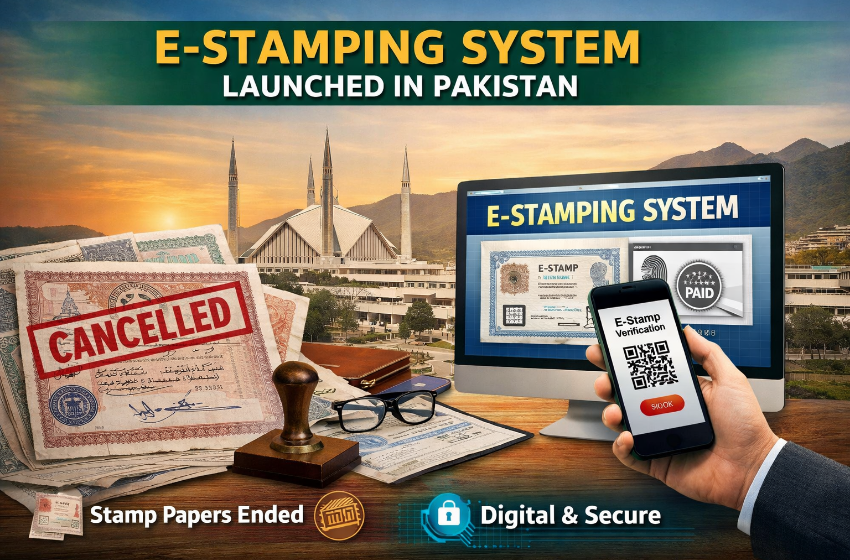 E-Stamping System Launched as Stamp Papers End in Pakistan
