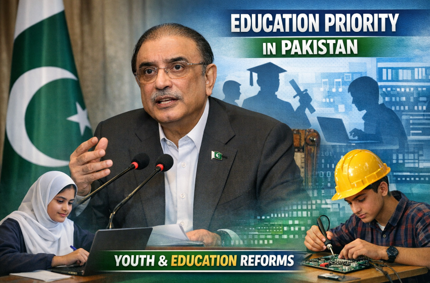 Education Priority in Pakistan, Youth Role Stressed by Zardari