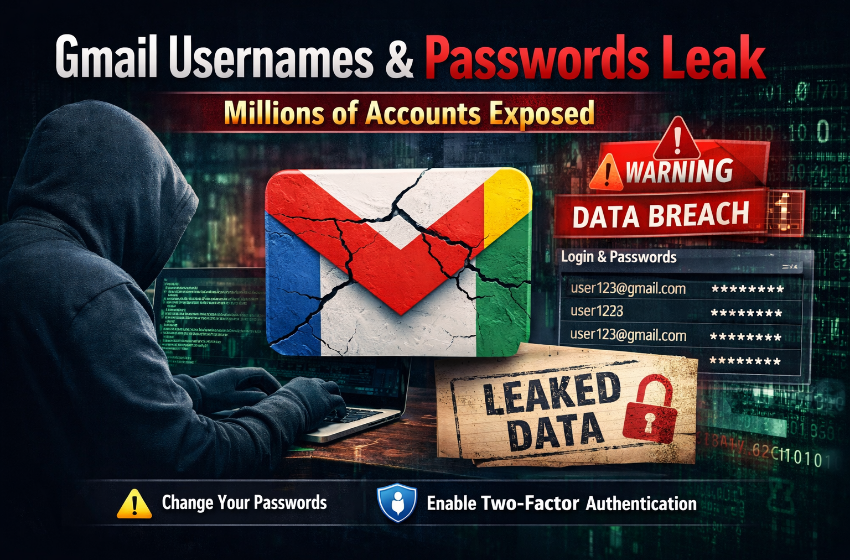 Gmail Usernames and Passwords Leak Exposes Millions