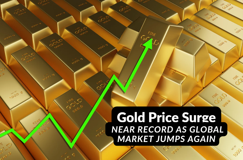 Gold Price Surge Near Record as Global Market Jumps Again