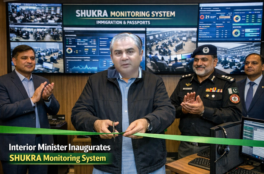 Interior Minister Inaugurates SHUKRA Monitoring System