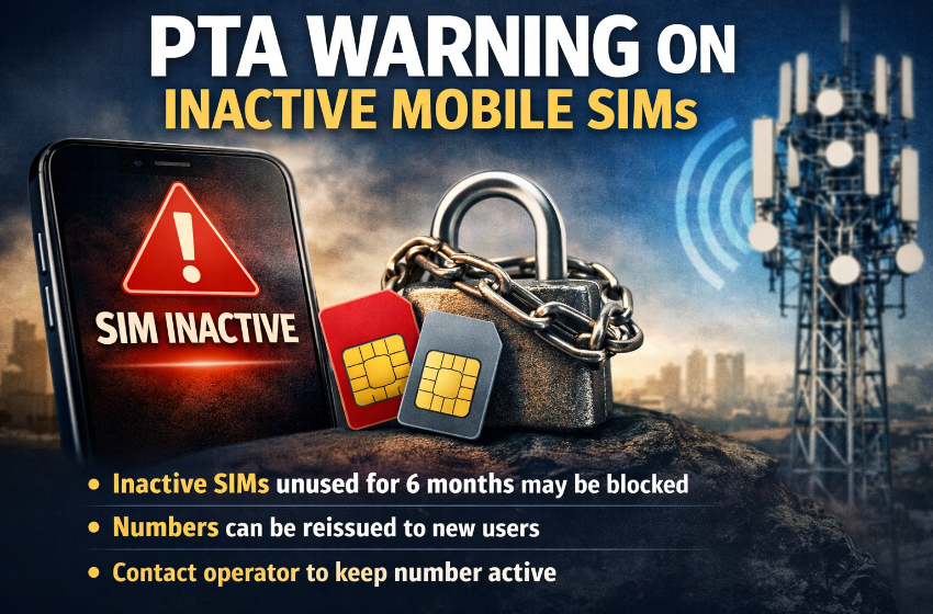 PTA Warning on Inactive Mobile SIMs Worries Users