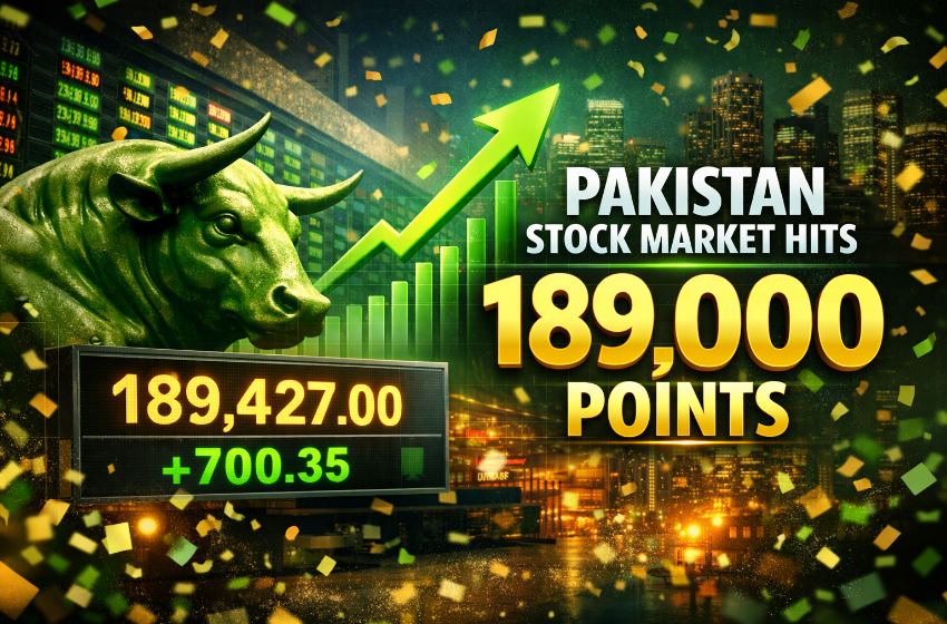 Pakistan Stock Market Hits 189000 Points New Record