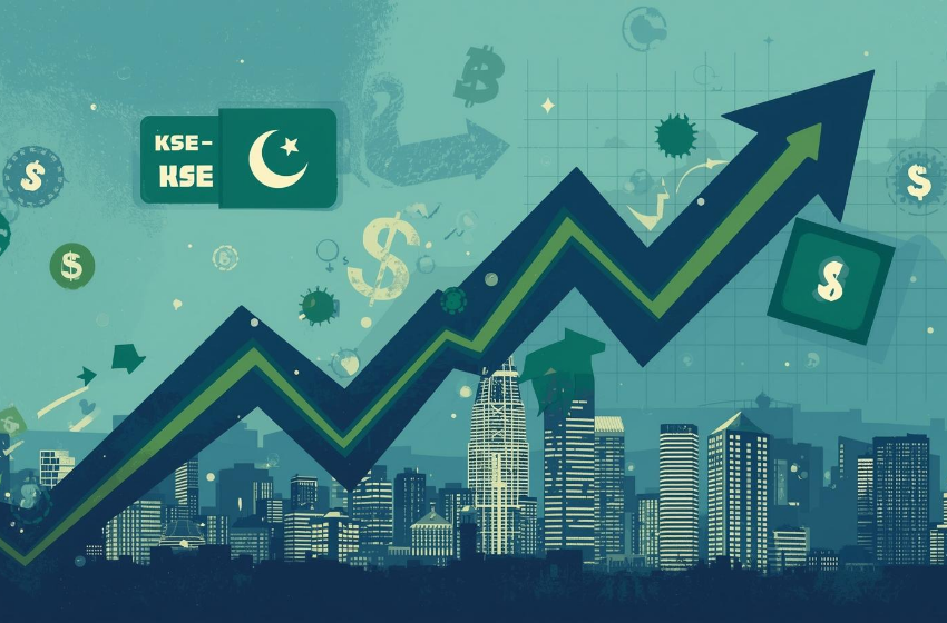 Stock Market Volatility as KSE-100 Index Closes Positive