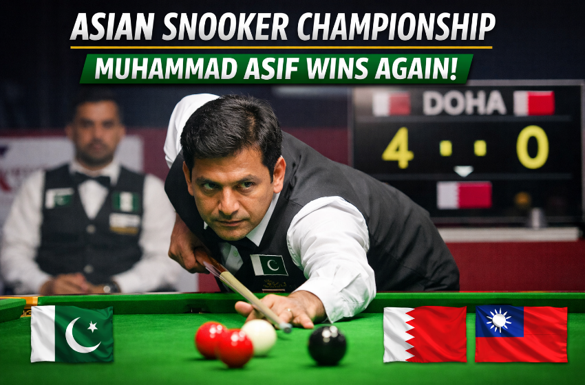 Asian Snooker Championship: Muhammad Asif Wins Again