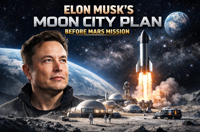 Elon Musk Moon City Plan Announced Before Mars Mission