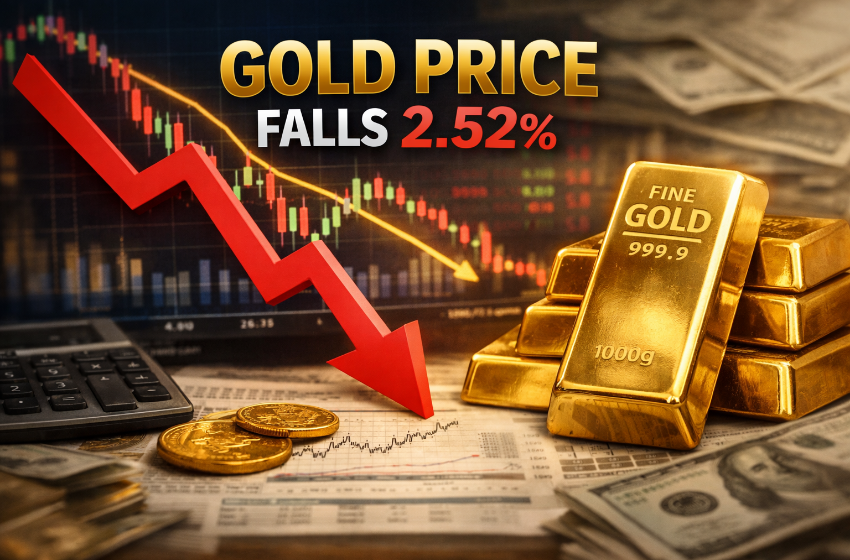 Gold Rate Falls 2.52% in Global Market Amid Pressure