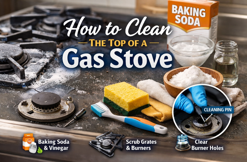 How to Clean the Top of a Gas Stove