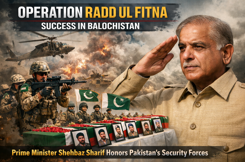 Operation Radd ul Fitna Success in Balochistan Praised