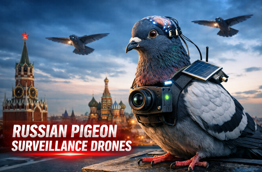 Russian Pigeon Surveillance Drones Claim by Tech Company