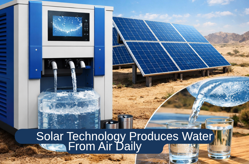 Solar Technology Produces Water From Air Daily