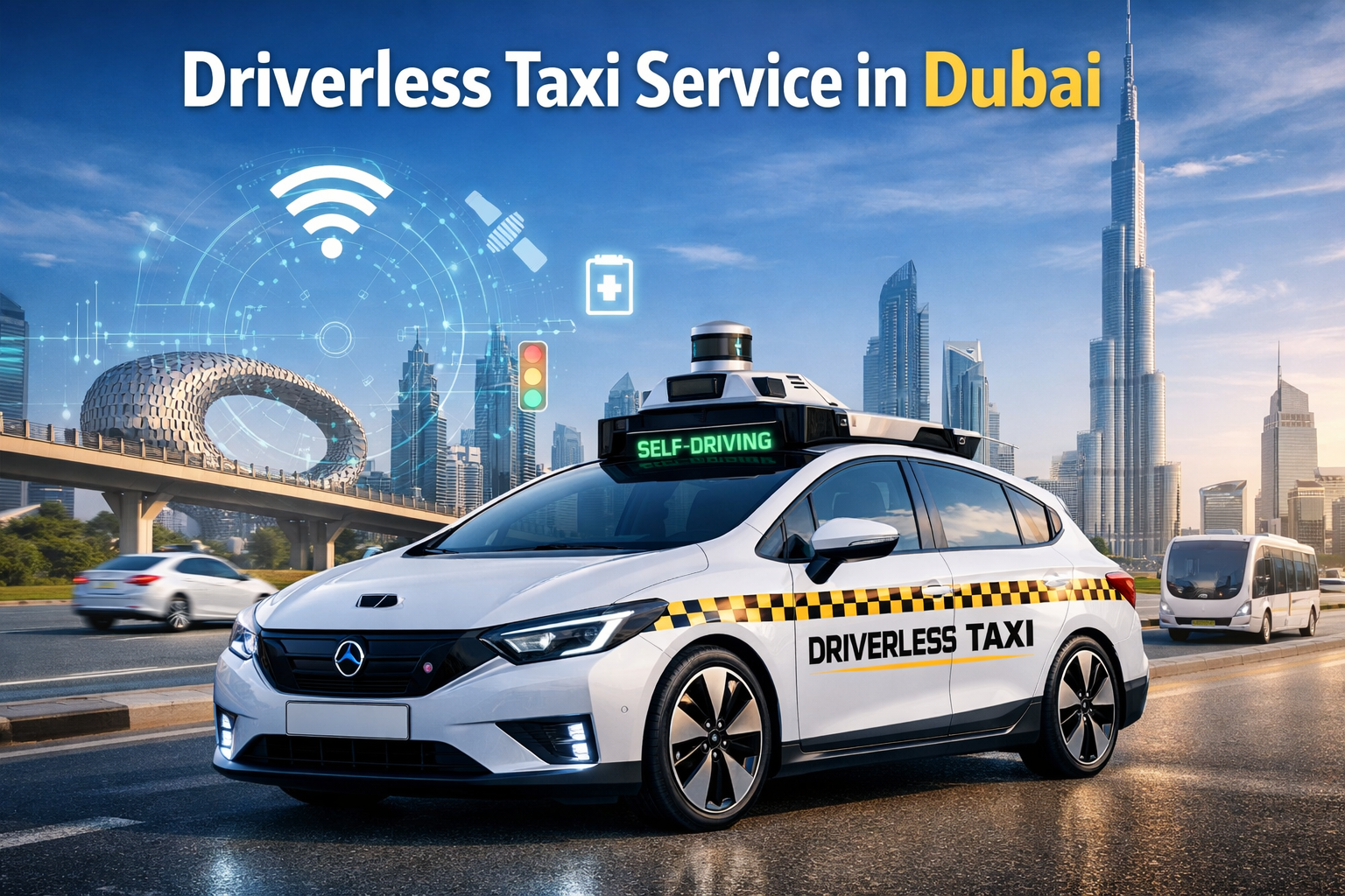 Driverless Taxi Service in Dubai to Start in March 2026