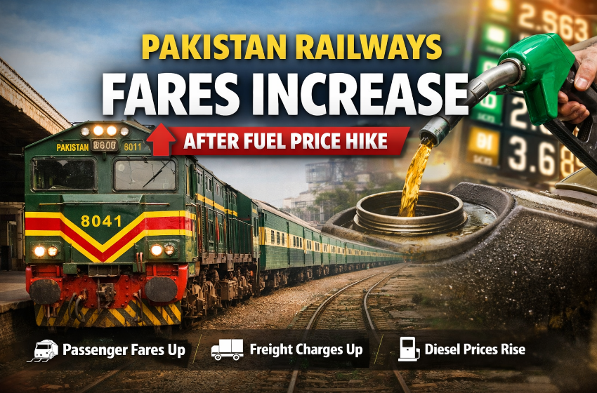 Pakistan Railways Fares Increase After Fuel Price Hike
