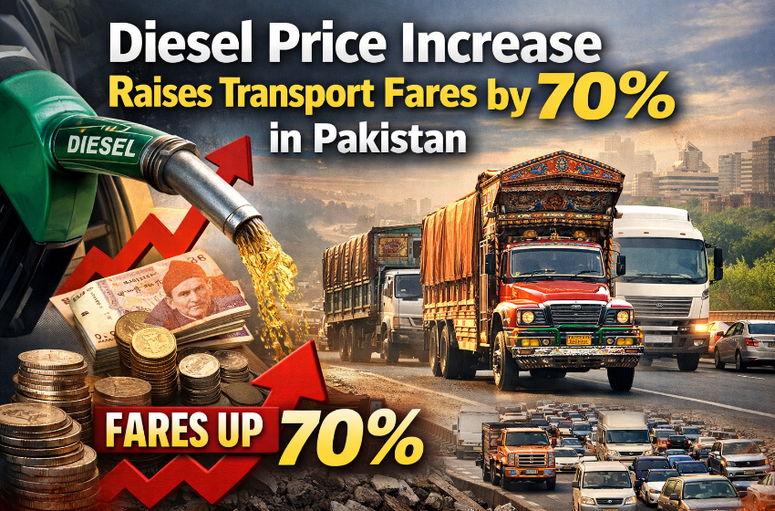 Diesel Price Increase Raises Transport Fares by 70% Pakistan