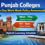 Punjab Colleges Four Day Work Week Policy Announced Today