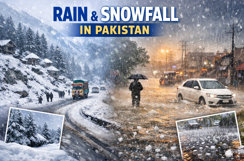 Rain and Snowfall in Pakistan Bring Cold Weather Again