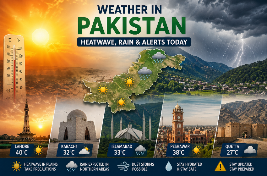 Weather in Pakistan: Heatwave, Rain & Alerts Today