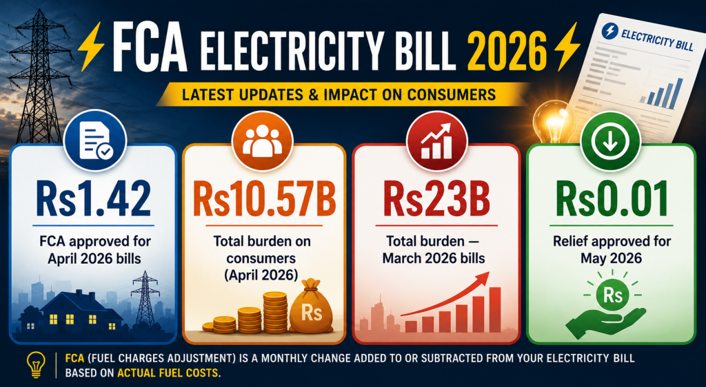 FCA electricity bill updates for 2026

