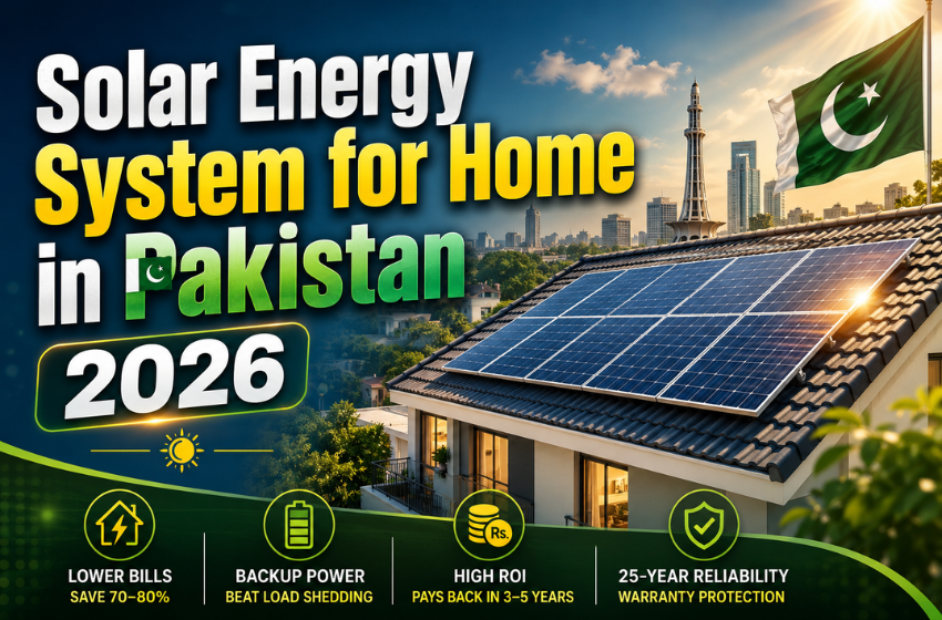Solar Energy System for Home in Pakistan 2026