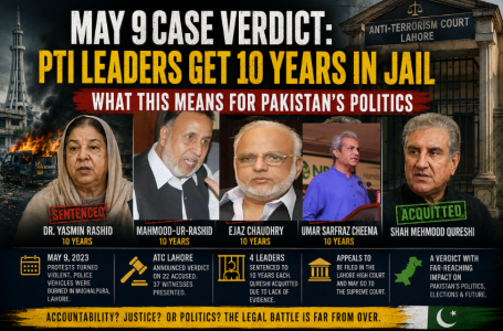 May 9 case verdict PTI leaders sentenced