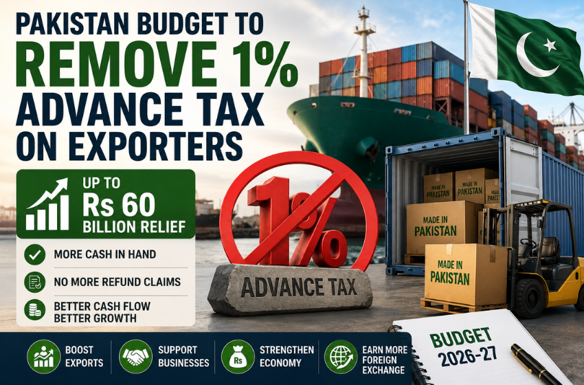Pakistan Budget to Remove 1% Advance Tax on Exporters