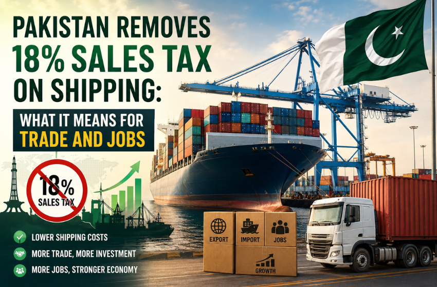 Pakistan Removes 18% Sales Tax on Shipping: What It Means for Trade and Jobs