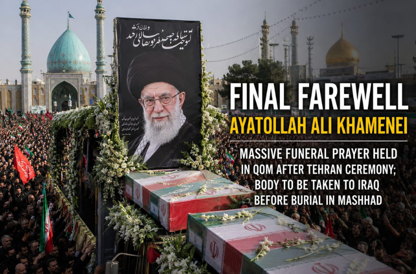 Ayatollah Ali Khamenei Funeral Held in Qom After Tehran; Burial Planned in Mashhad