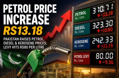 Petrol Price Increase RS13.18