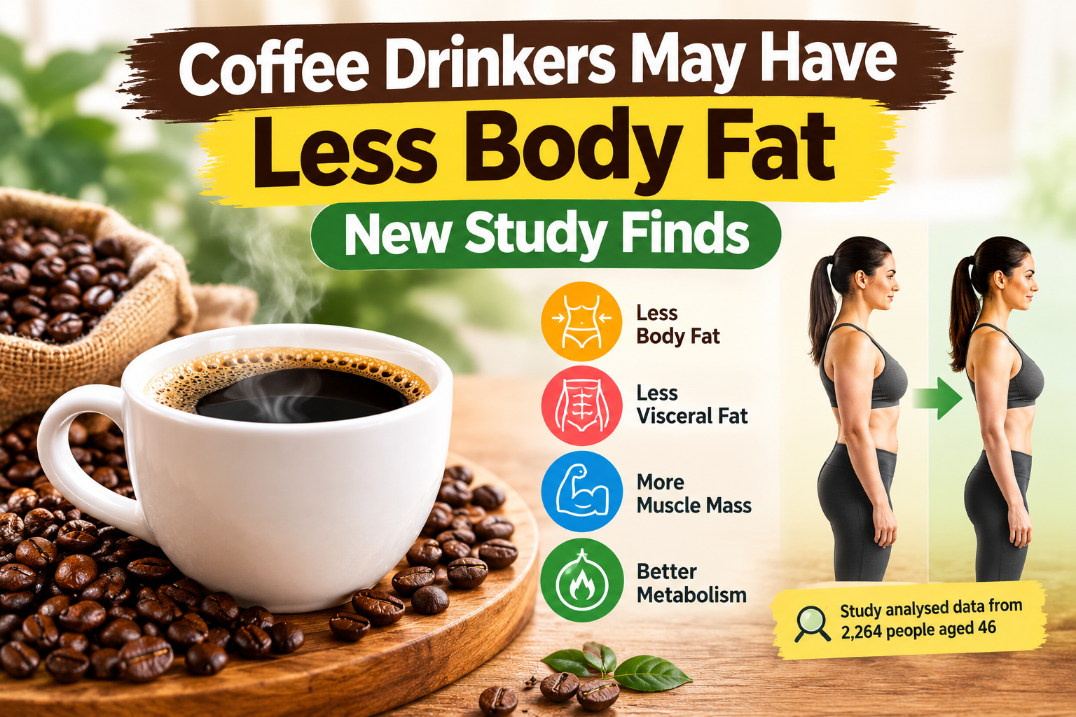 Coffee Drinkers May Have Less Body Fat, New Study Finds