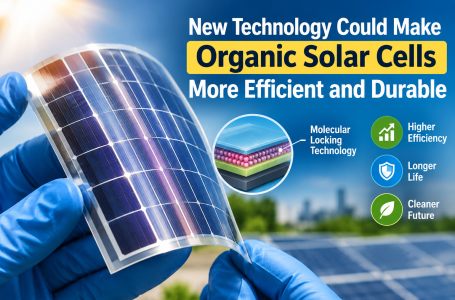 New technology aims to improve the efficiency and durability of organic solar cells