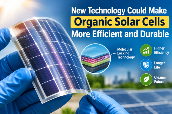 New Technology Could Make Organic Solar Cells More Efficient and Durable